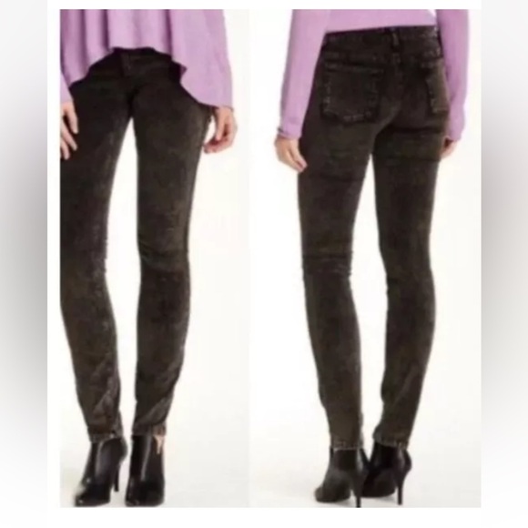 EILEEN FISHER ACID WASHED VELVETEEN BLACK WASHED JEAN SZ10 EUC - Picture 14 of 16